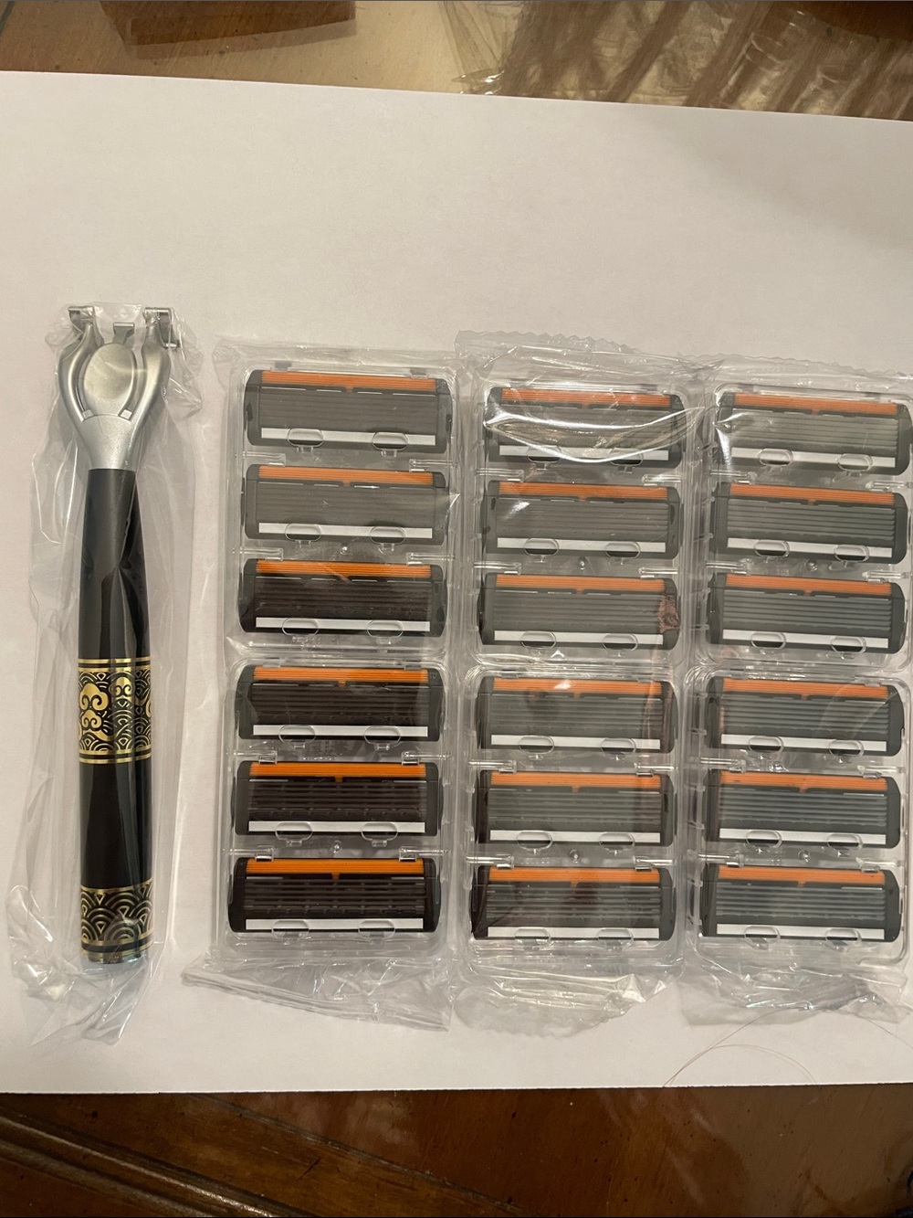 Premium Razor and 18 of 6- Blade replacements